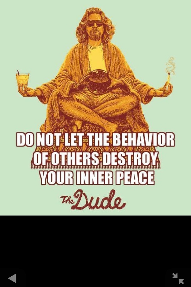 The dude is wise