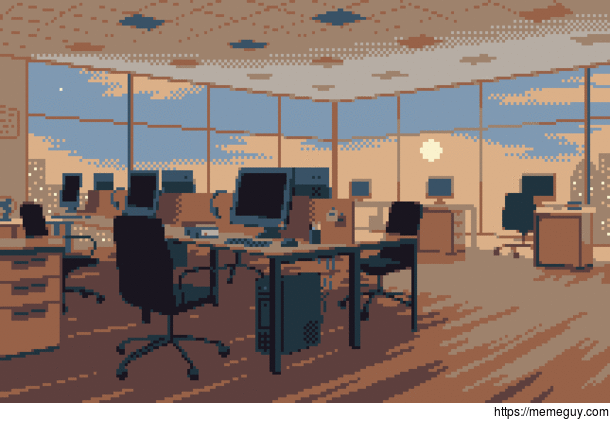 The End of the Workday  pixel art by me