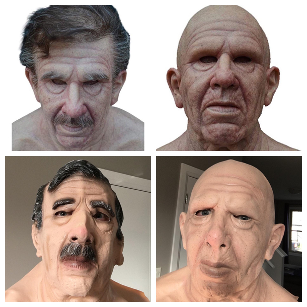 The expectation vs reality of the masks I ordered for Halloween