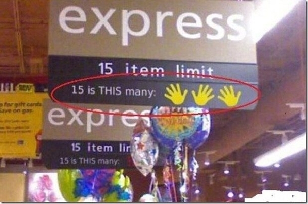 The express lane is this many