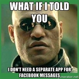 The Facebook app itself has done this adequately for years