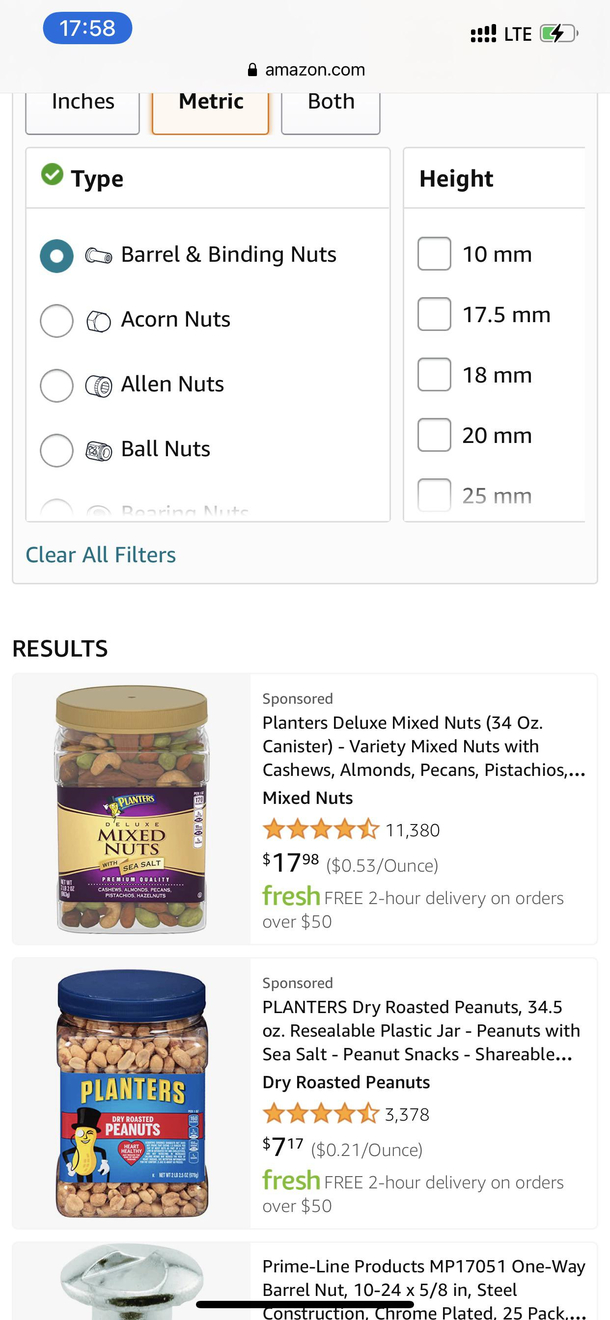 The filtering mechanism on Amazon is top notch