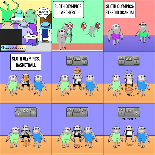 The final Sloth Olympics 