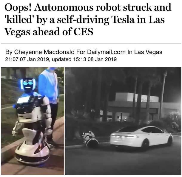 The first casuality of the robot race war