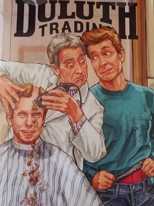 The front cover of a clothing magazine