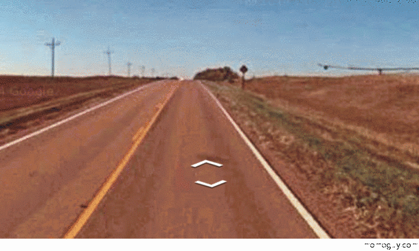 The google streetview car driver had a moment of weakness