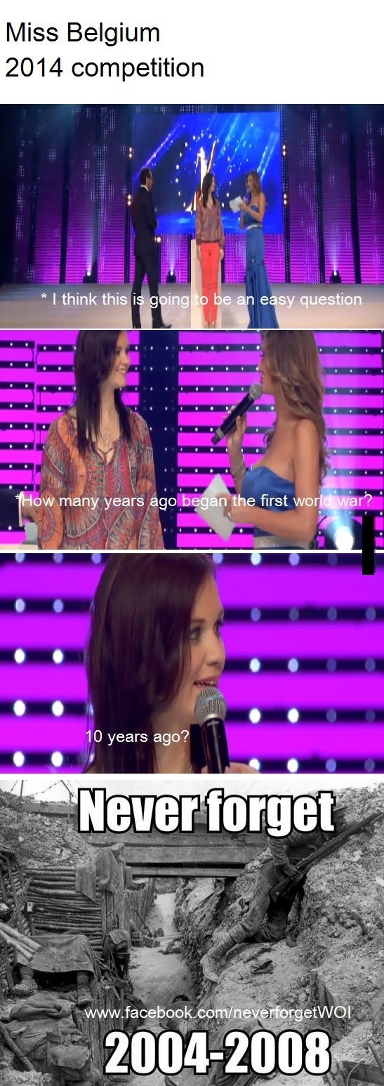 The great knowledge of a miss Belgium