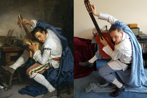 The Guitarist by Jean-Baptiste Greuze OC
