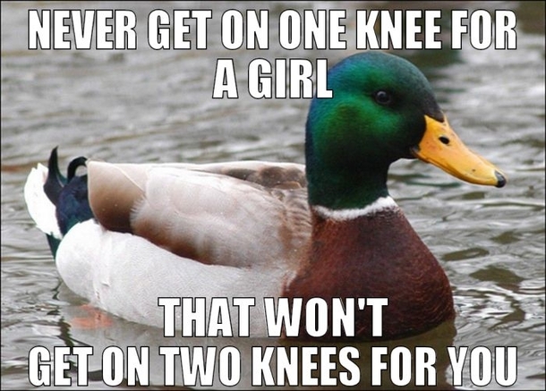 The guys in my family always gave me this as advice Seems like mallard