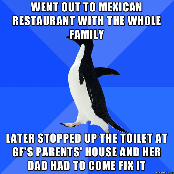 The happened the first time she took me to visit her parents