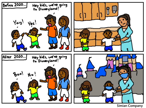 The happiest vaccination site on Earth
