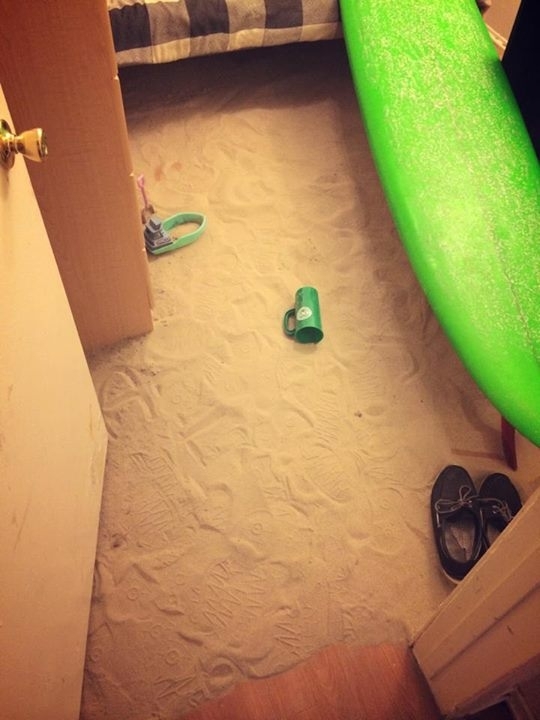 The hazards of living near the beach while having roomates on April Fools Day