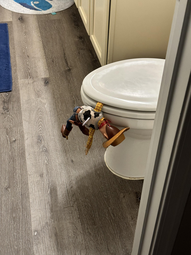 The hell was woody up to