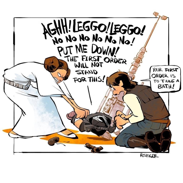 The Homelife Antics of Han Solo and Princess Leia