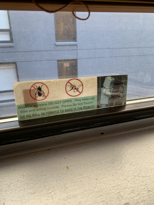 The hostel Im staying at has this on the windows