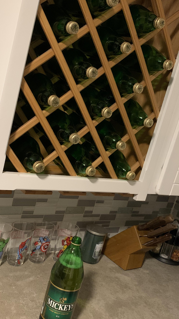 The house I moved into came with a built in  rack