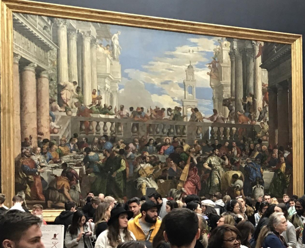 The huge wedding feast at Cana by Veronese - with conteporary participants
