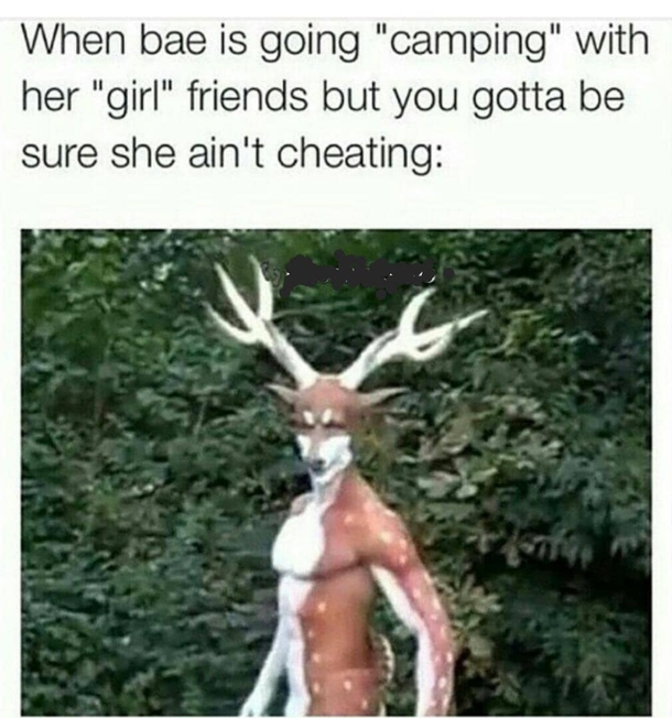 The insecure spying deer man