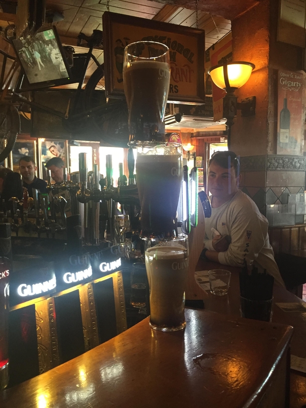 The Irish can balance their alcohol really well