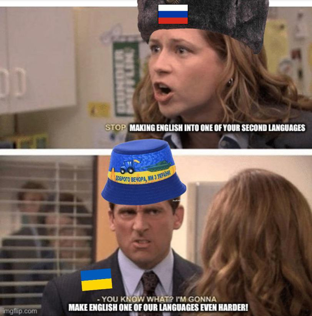 The irony of the meme being in English isnt lost on me