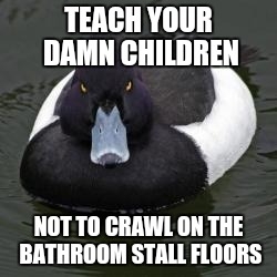 The kid got down and took a peek
