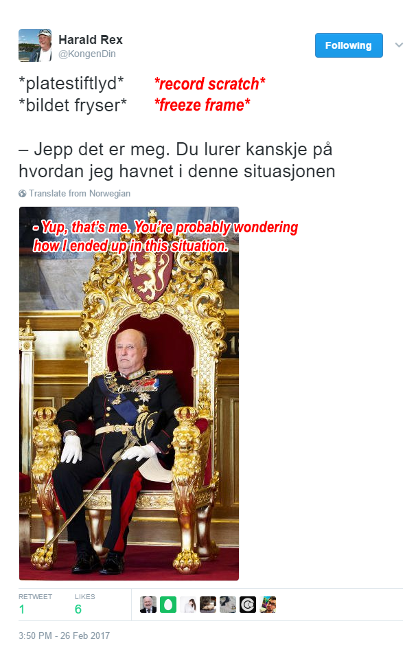 The king of Norway everybody