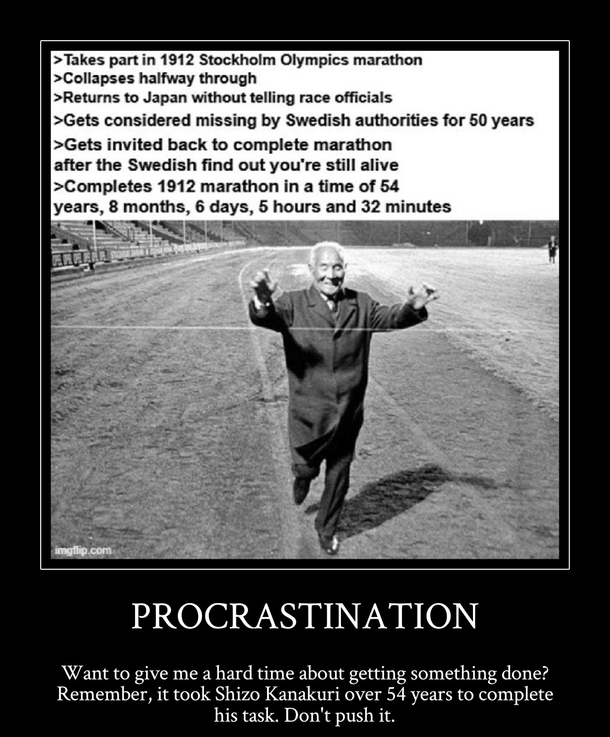 The King of Procrastination Shizo Kanakuri
