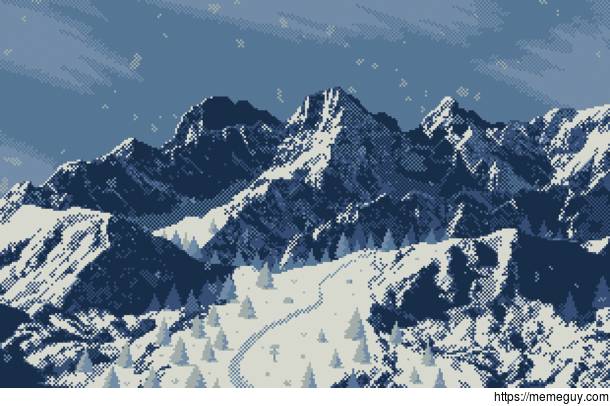 The Land of Frost   color pixel art by me