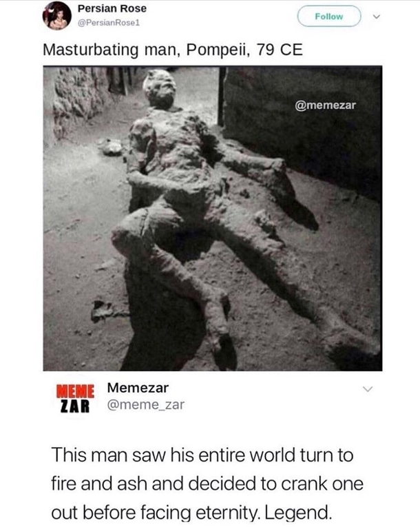 The last thing he did before death