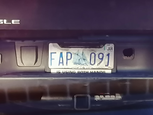 The license made me snort but the sticker underneath made me lol