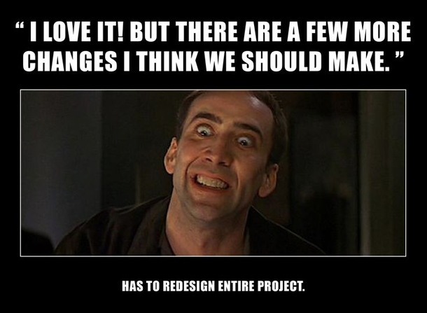 The life and madness of a web designer Only Nic Cage could pull off that face
