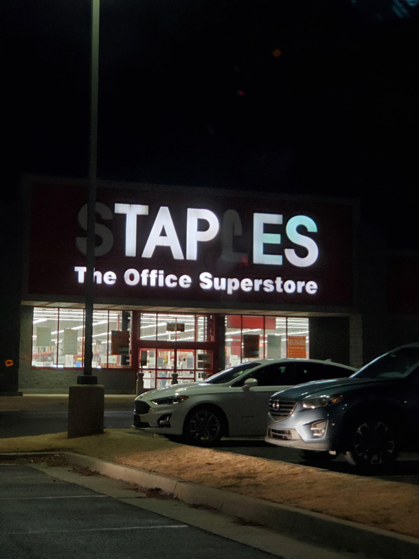 The local staples decided to upgrade to a more adhesive form of paper binding