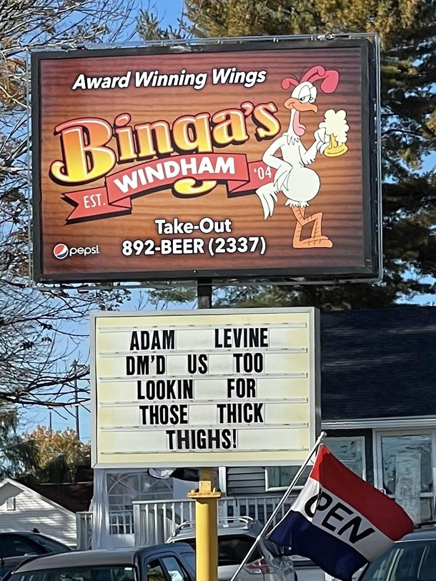 The local wing shops sign