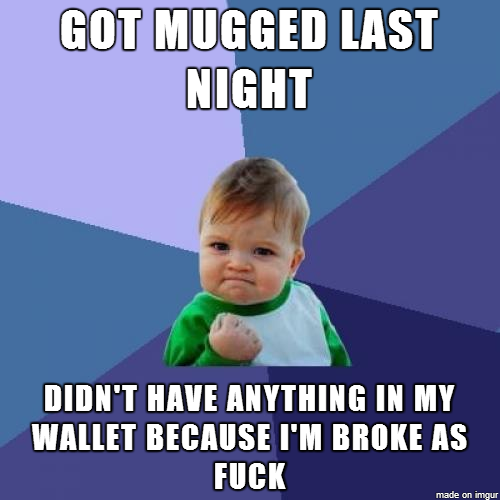 The look on their faces were probably priceless when they opened up my wallet