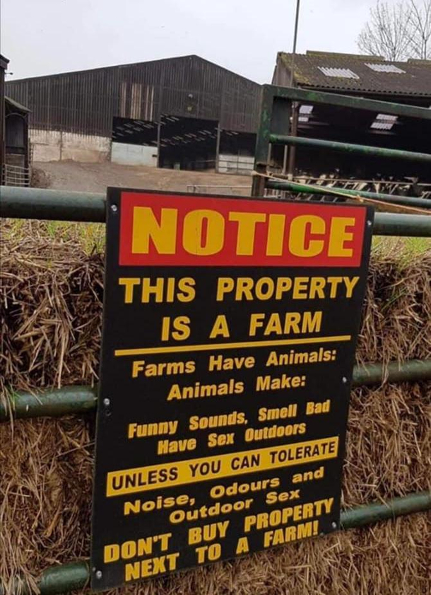 The main reasons you dont buy a house next to a farm