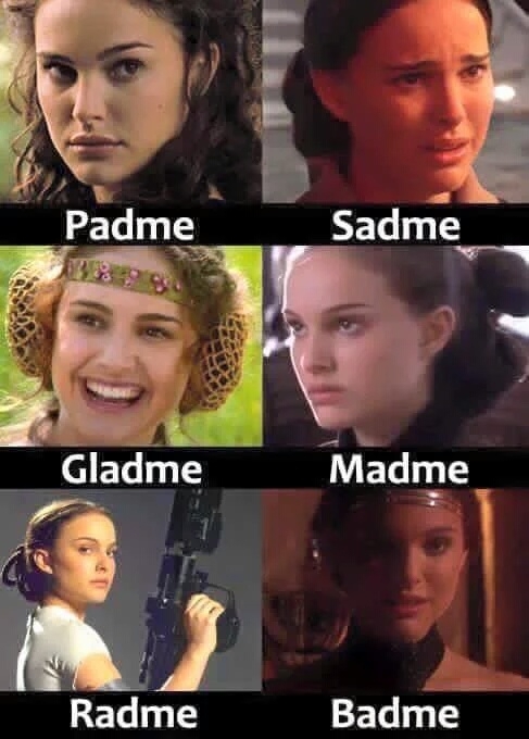 The many faces of Padme