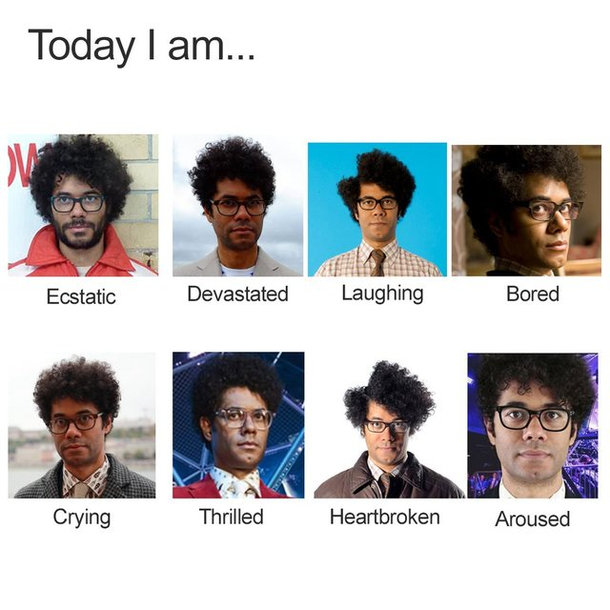 The Many Faces Of Richard Ayoade Meme Guy