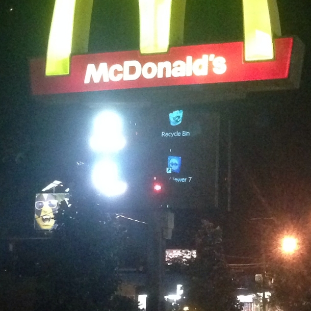The McDonalds in my town might be having trouble with their computer