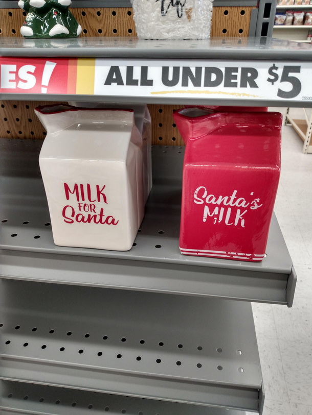 The milk the milk for Santa the milk chosen especially to kill Santa Santas milk
