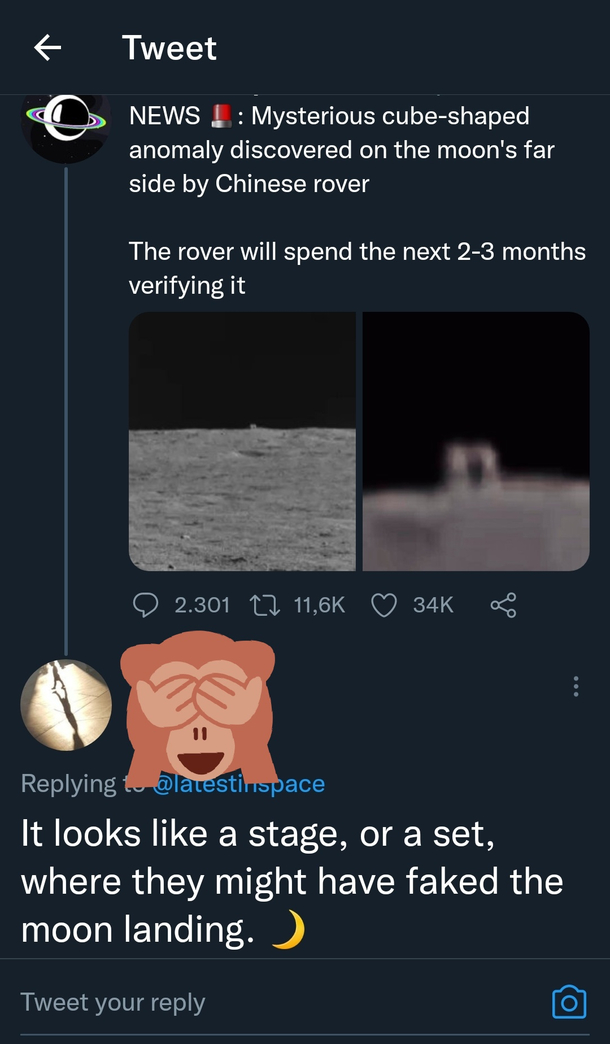 The moon landing was faked on the moon