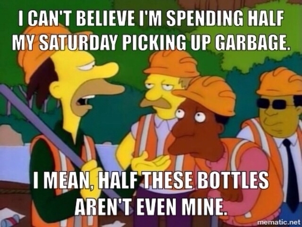 The morning after a party