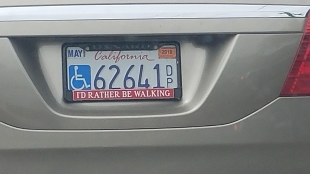 The most sincere license plate frame