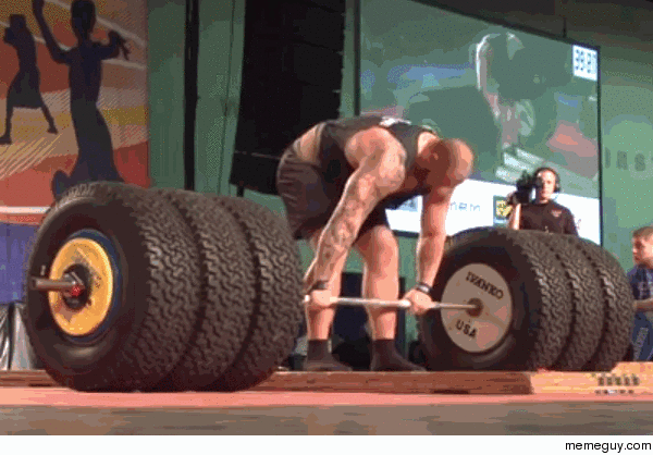 The Mountain Dead-lifts  Pounds