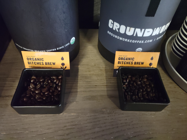 The name of the coffee that is being served at my hotel