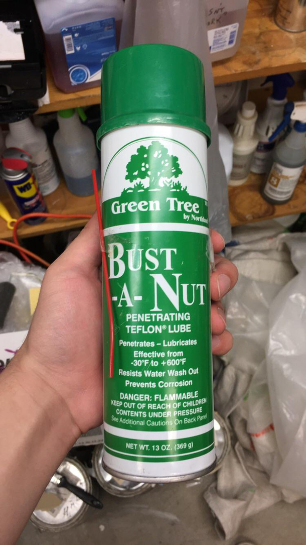 The name of this penetrating lube I found at my jobs custodial closet