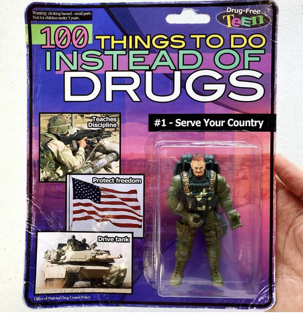 The Nancy Army action figures product line of Just say no Dolls