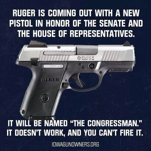 The new Congressman pistol