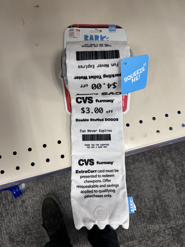The new CVS dog toy