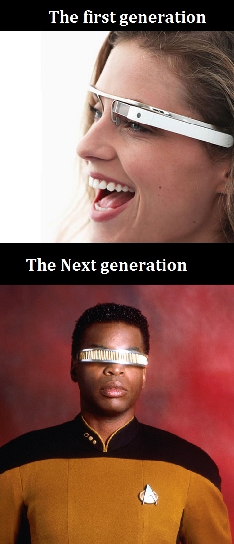 The next generation Google glass