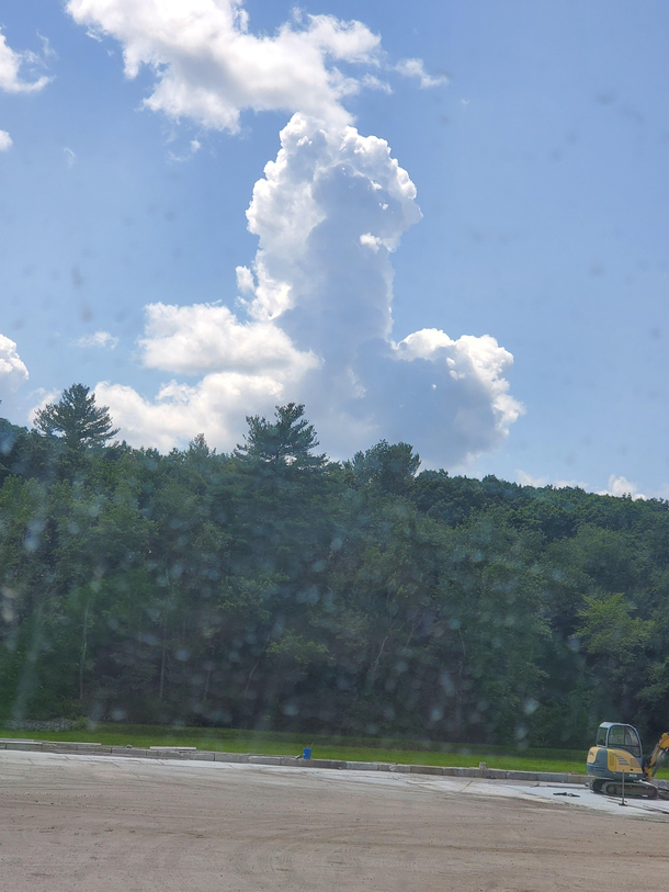 The nimbo-phallus cloud I saw at work
